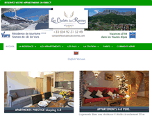 Tablet Screenshot of leschaletsdesrennes.com